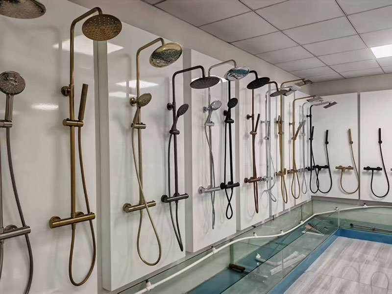 Pre-installed shower systems